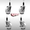 Service Caster 4'' SS Nylon Wheel Swivel 1-1/8'' Expanding Stem Caster Set 2 Brakes, 4PK SCC-SSEX20S414-NYS-2-TLB-2-118 - alternate 4